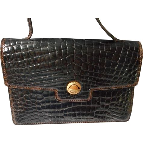 gucci vintage antique crocodile|vintage gucci crocodile handbags.